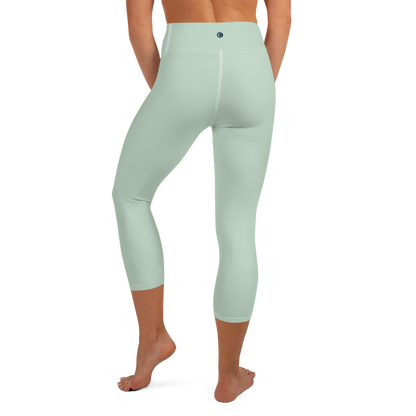 Michigan Upper Peninsula Yoga Capri Leggings (w/ UP Outline) | Edgewater