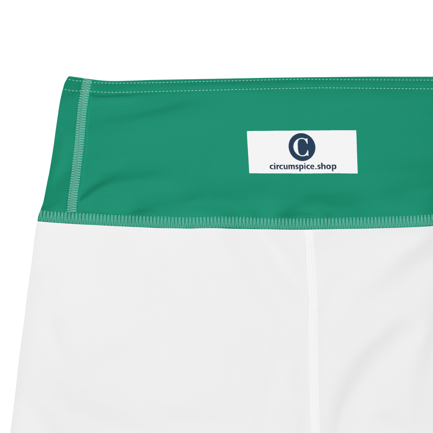 Michigan Upper Peninsula Yoga Capri Leggings (w/ UP USA Flag) | Emerald Green