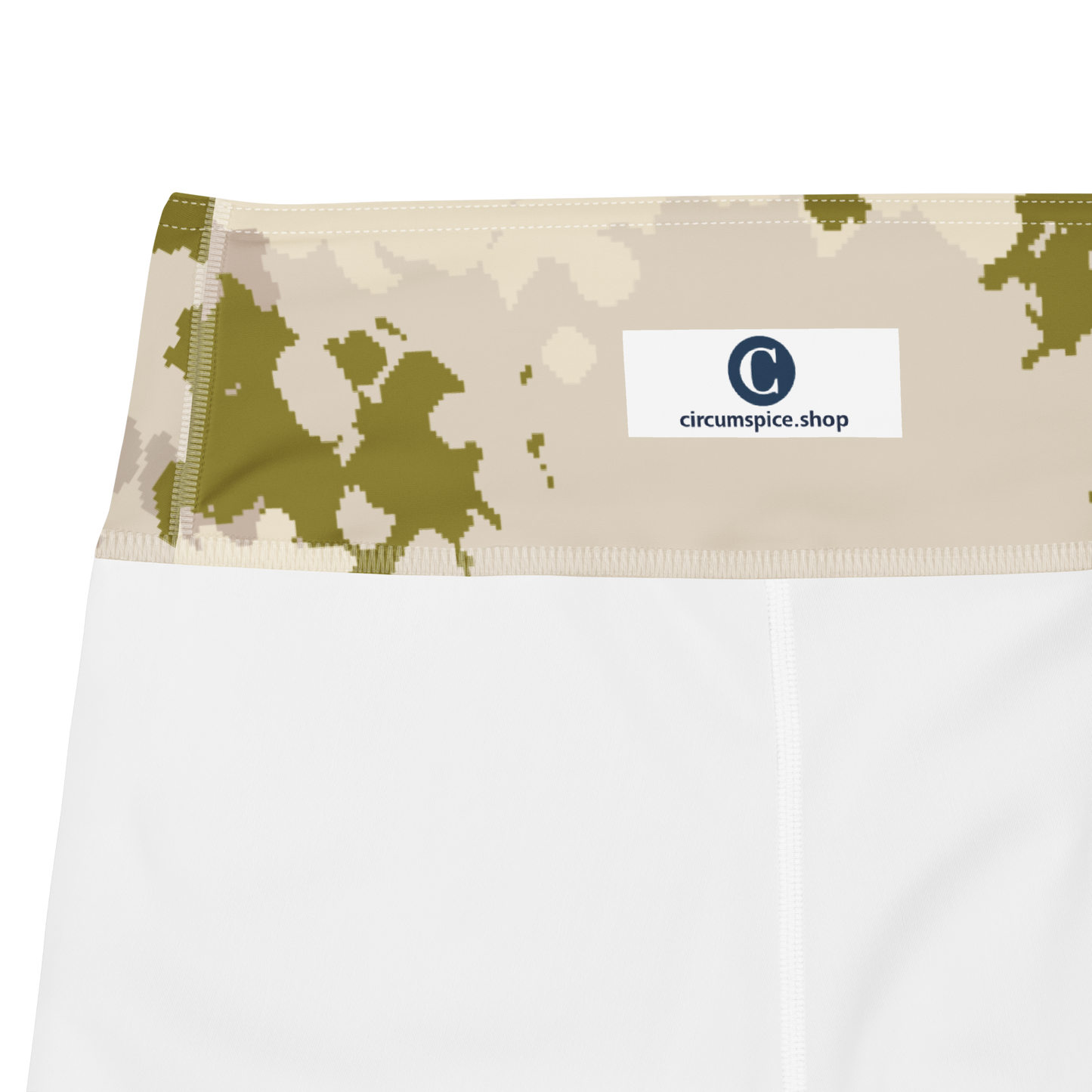 Michigan Upper Peninsula Yoga Leggings (w/ UP USA Flag) | Rosy Mound Camo