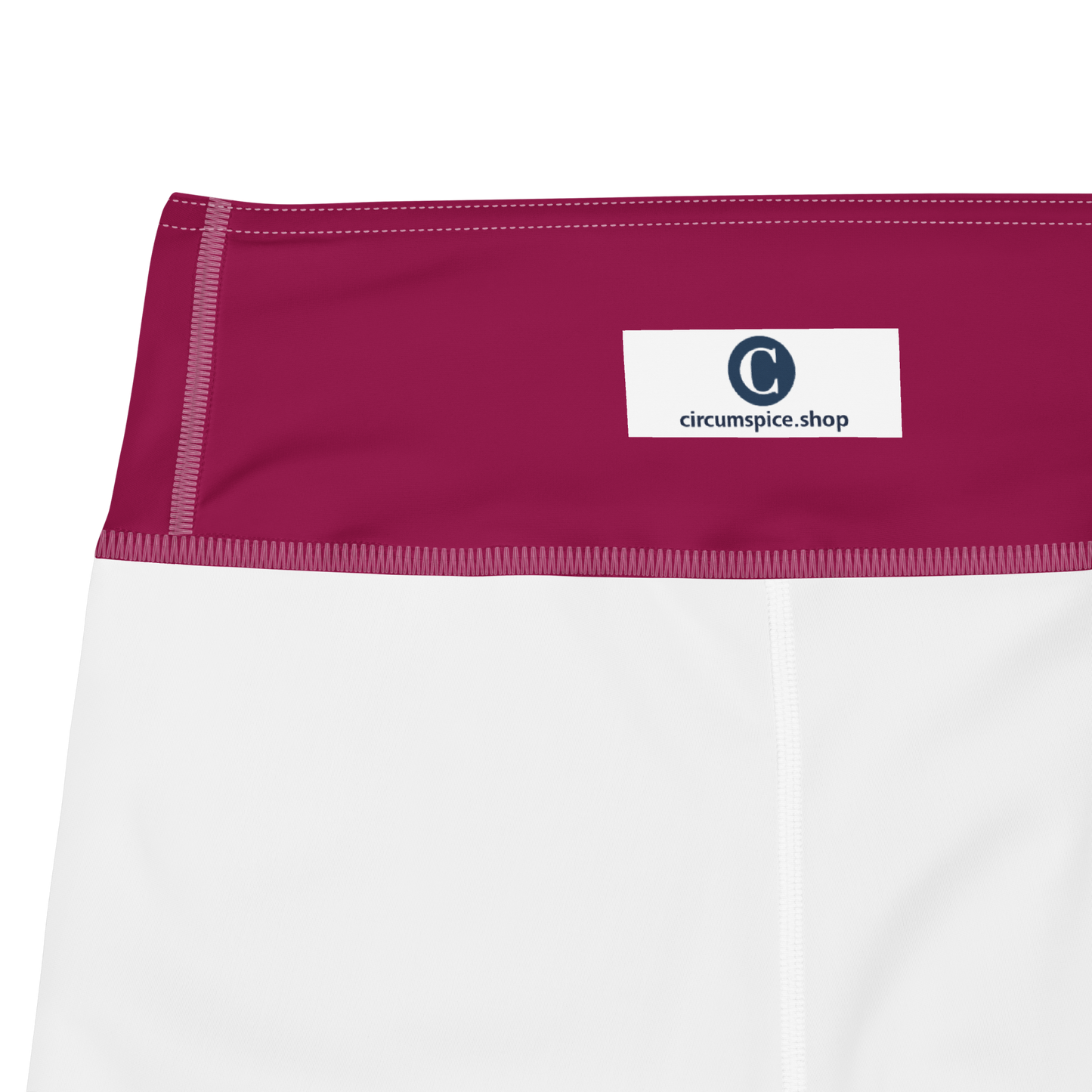 Michigan Upper Peninsula Yoga Capri Leggings (w/ UP Outline) | Burgandy