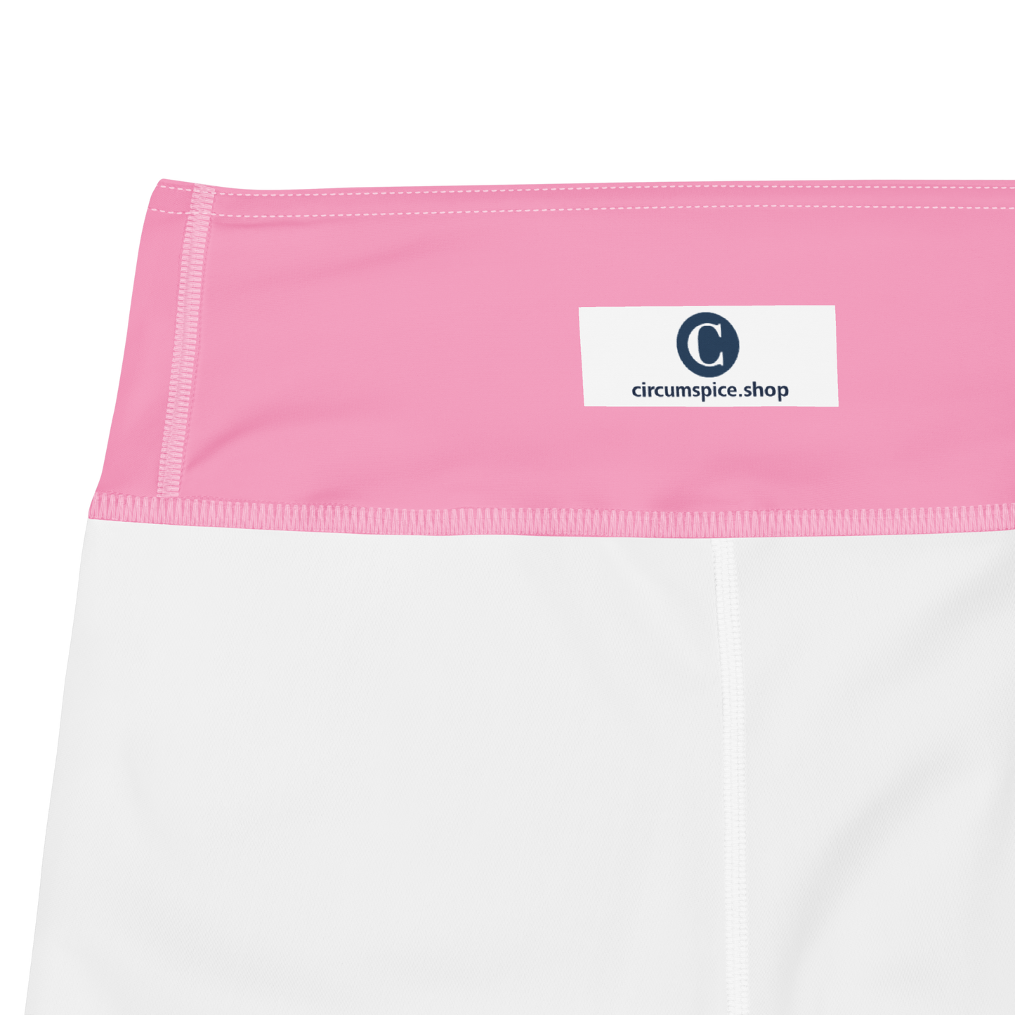 Michigan Upper Peninsula Yoga Capri Leggings (w/ UP Outline) | '67 Caddie Pink