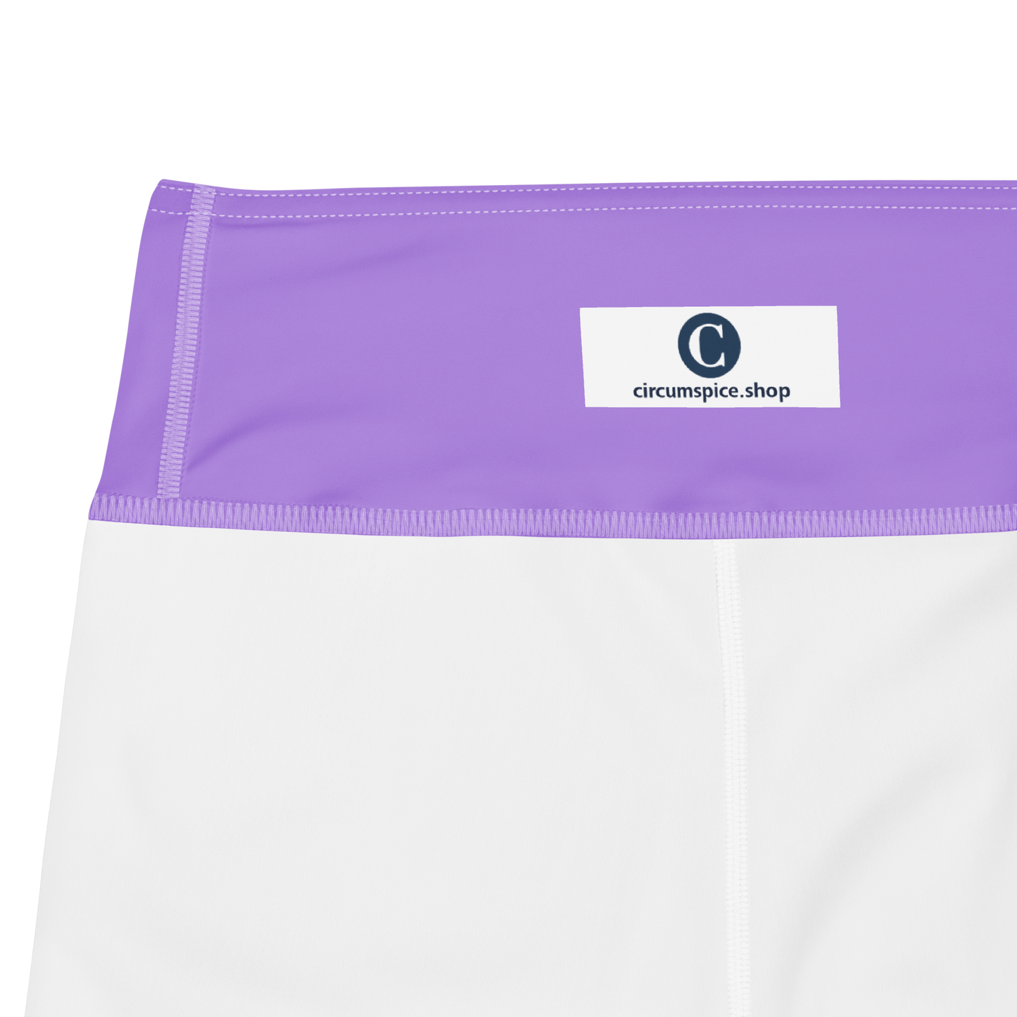 Michigan Upper Peninsula Yoga Capri Leggings (w/ UP Outline) | Lavender