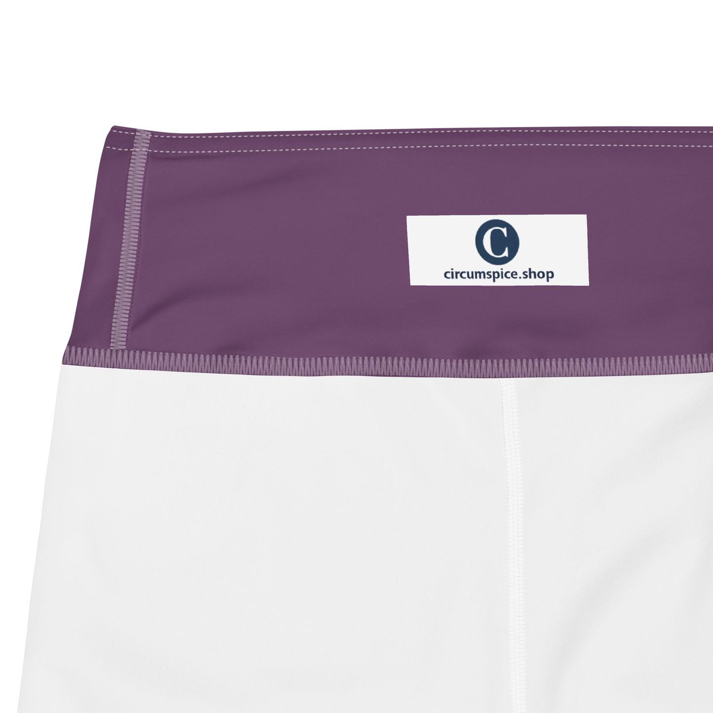 Michigan Upper Peninsula Yoga Capri Leggings (w/ UP Outline) | Plum