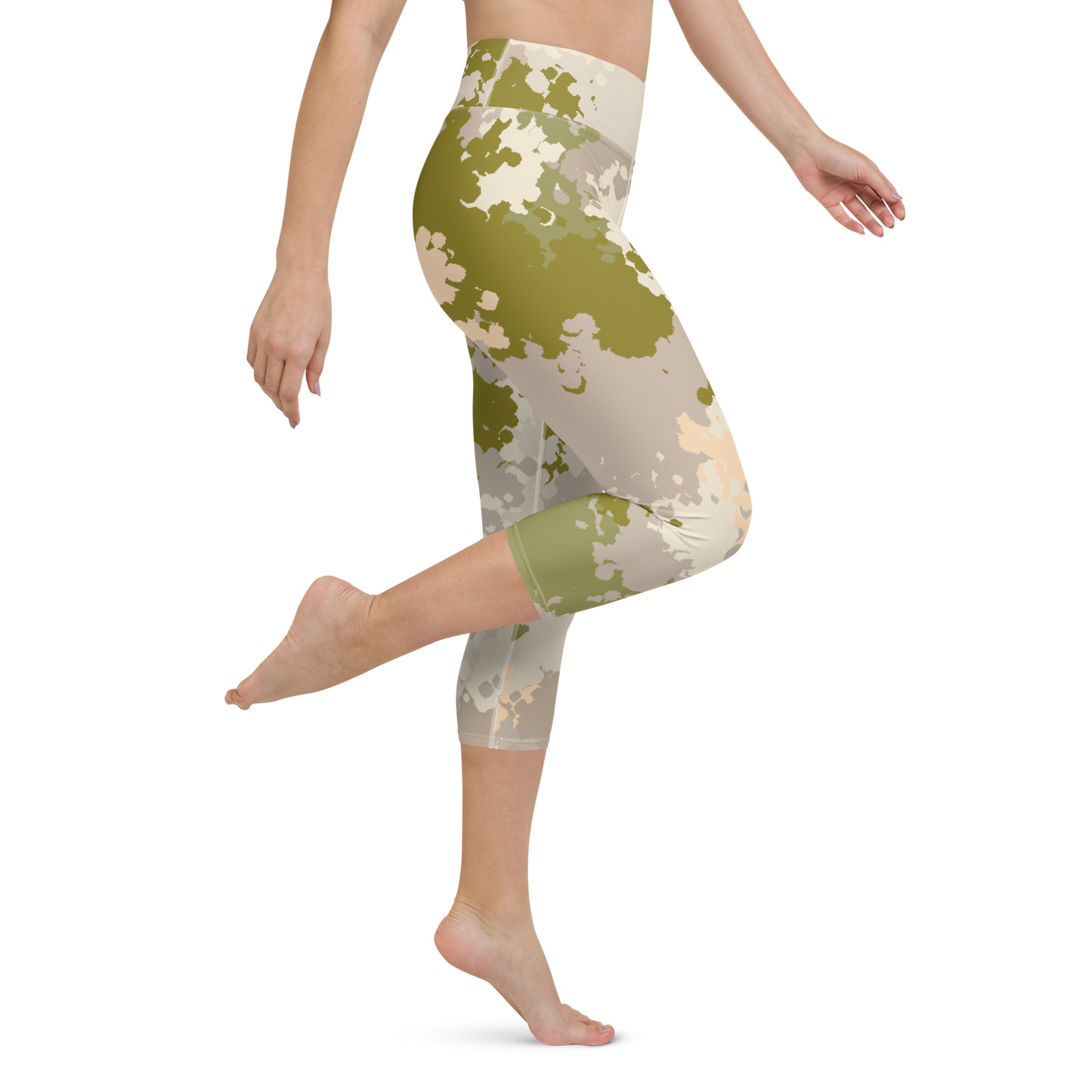 Michigan Upper Peninsula Yoga Leggings (w/ UP USA Flag) | Rosy Mound Camo