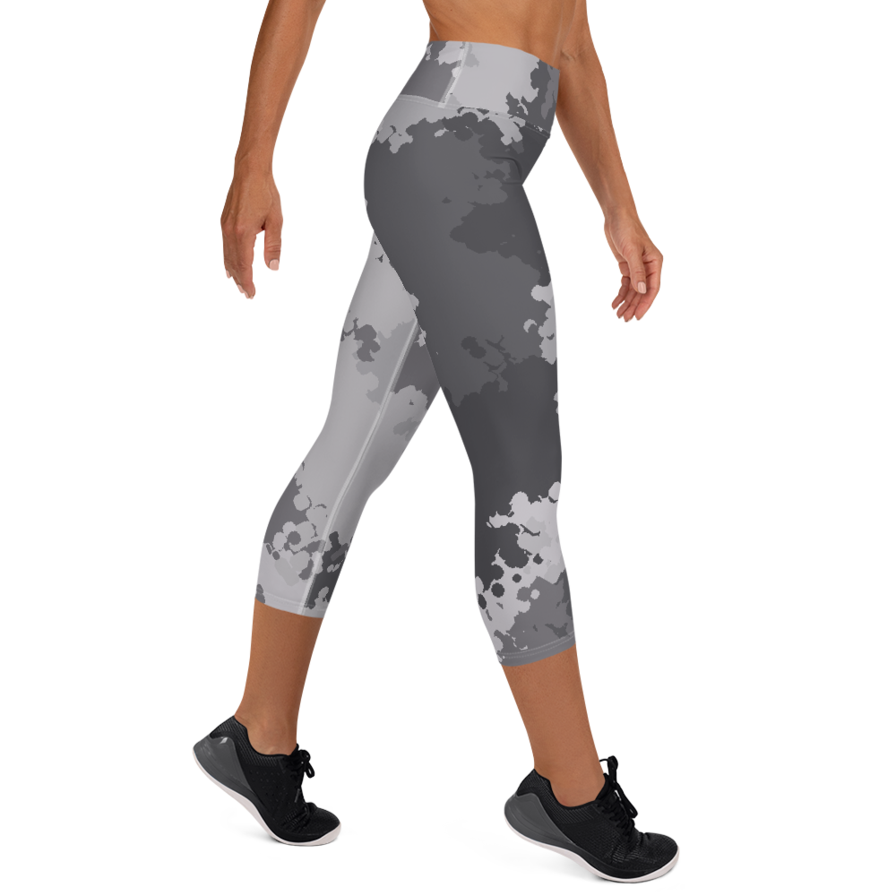 Michigan Upper Peninsula Yoga Leggings (w/ UP USA Flag) | Iron Ore Camo