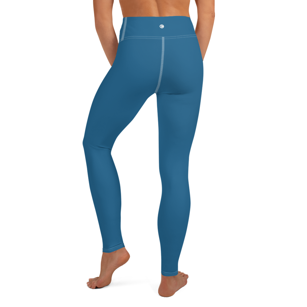 Michigan Upper Peninsula Yoga Leggings (w/ UP Outline) | Blueberry Color