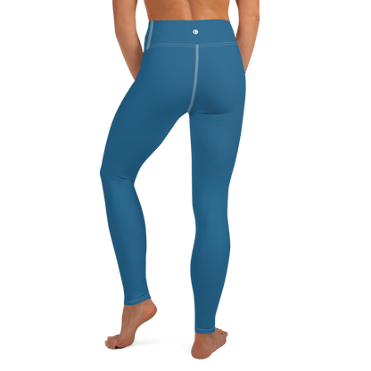 Michigan Upper Peninsula Yoga Leggings (w/ UP Outline) | Blueberry Color