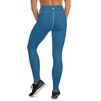 Michigan Upper Peninsula Yoga Leggings (w/ UP Outline) | Blueberry Color