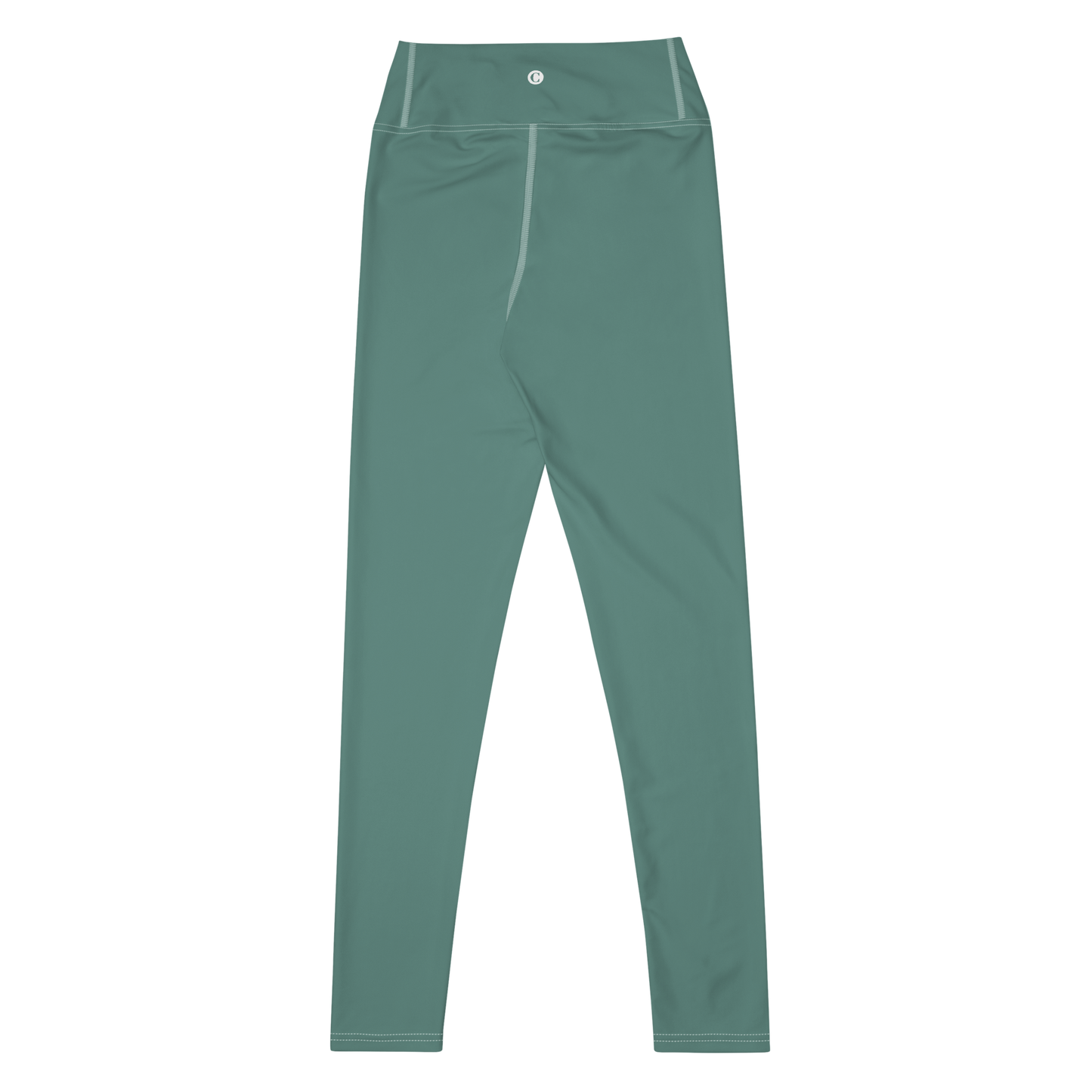 Michigan Upper Peninsula Yoga Leggings (w/ UP Outline) | Copper Green