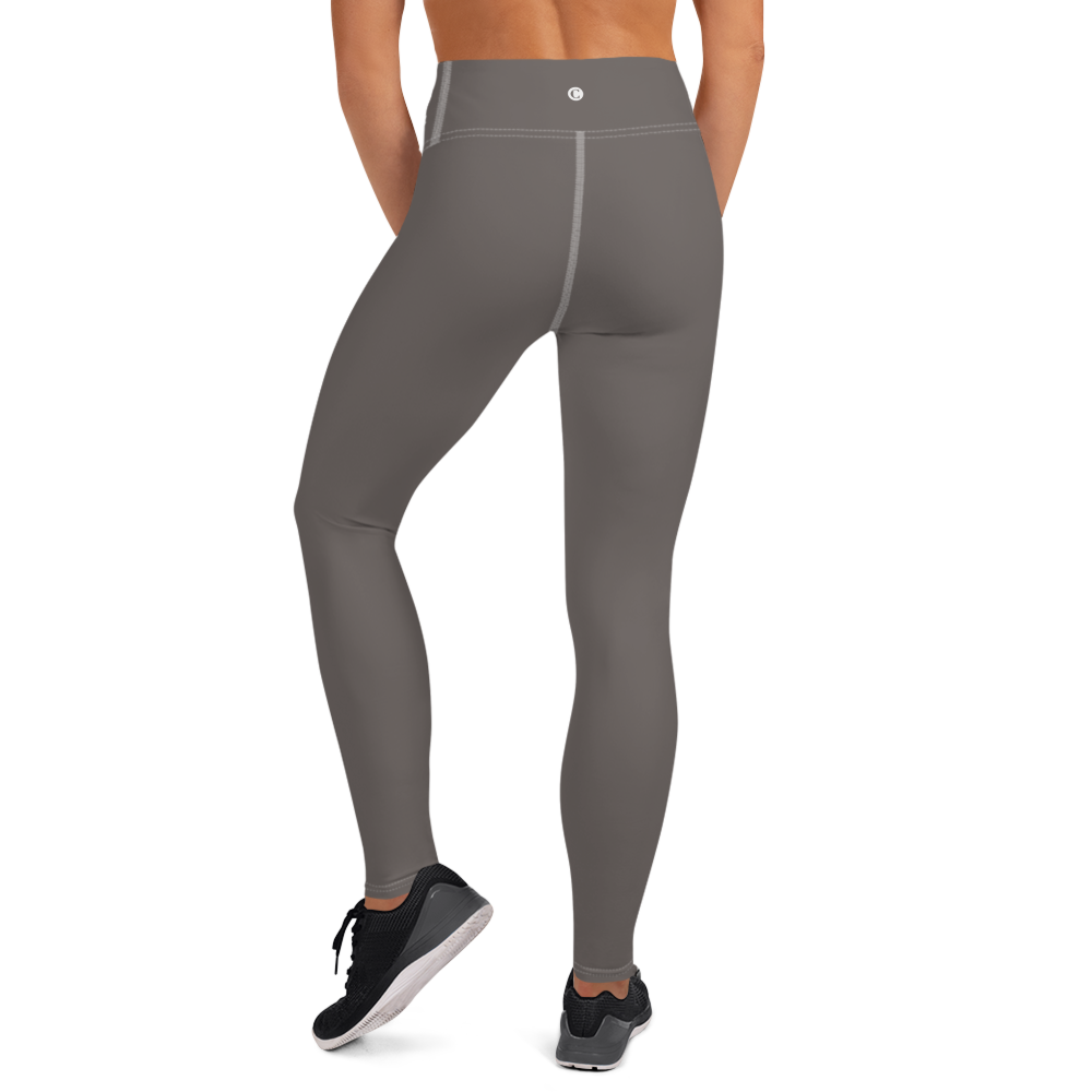 Michigan Upper Peninsula Yoga Leggings (w/ UP Outline) | Warren Tank Grey