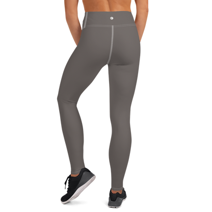 Michigan Upper Peninsula Yoga Leggings (w/ UP Outline) | Warren Tank Grey