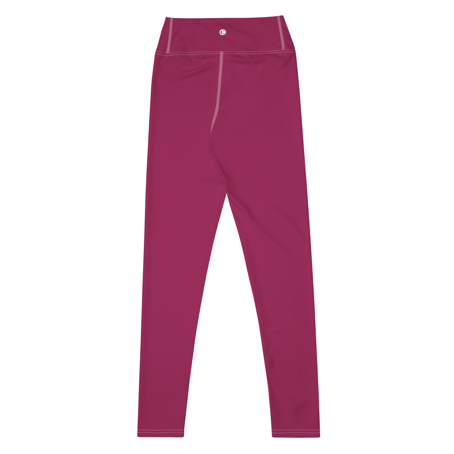 Michigan Upper Peninsula Yoga Leggings (w/ UP Outline) | Ruby Red