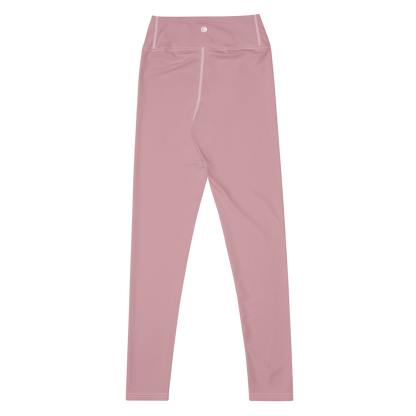 Michigan Upper Peninsula Yoga Leggings (w/ UP Outline) | Cherry Blossom Pink