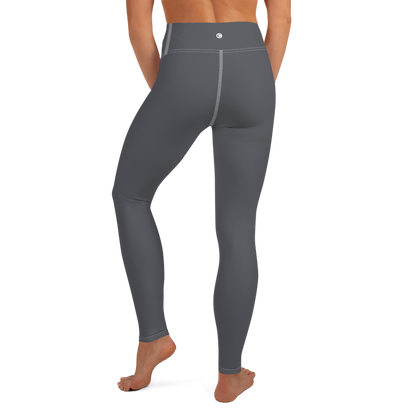 Michigan Upper Peninsula Yoga Leggings (w/ UP Outline) | Iron Ore Grey