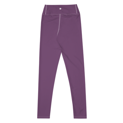 Michigan Upper Peninsula Yoga Leggings (w/ UP Outline) | Plum