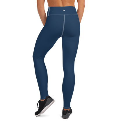 Michigan Upper Peninsula Yoga Leggings (w/ UP Outline) | Navy