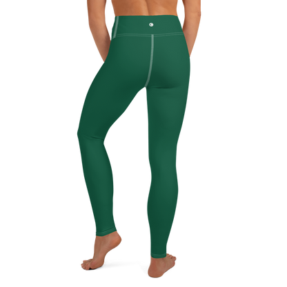 Michigan Upper Peninsula Yoga Leggings (w/ UP Outline) | Superior Green