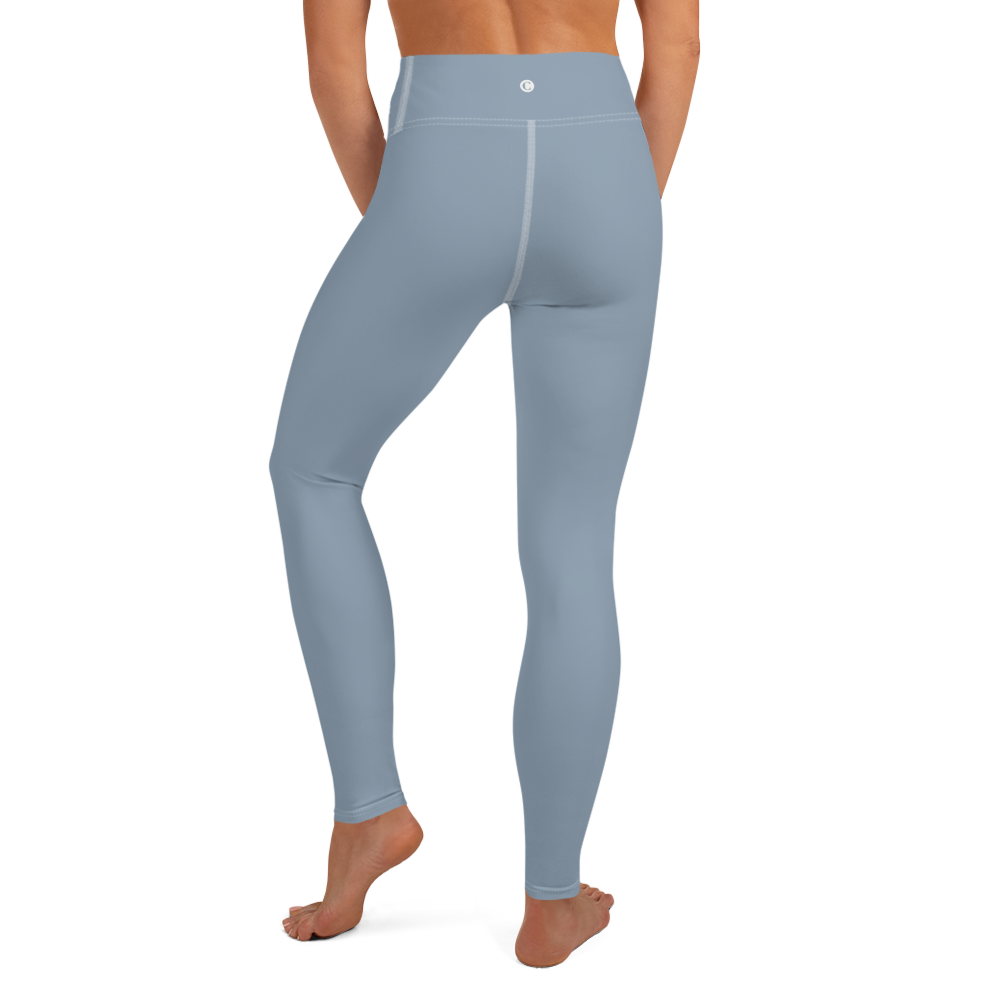 Michigan Upper Peninsula Yoga Leggings (w/ UP Outline) | B-24 Grey