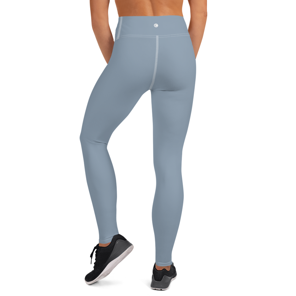 Michigan Upper Peninsula Yoga Leggings (w/ UP Outline) | B-24 Grey