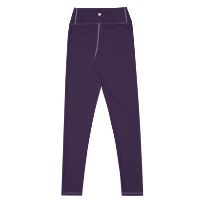 Michigan Upper Peninsula Yoga Leggings (w/ UP Outline) | Blackcurrant