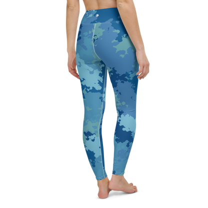 Michigan Upper Peninsula Yoga Leggings (w/ UP Outline) | Great Lakes Camo