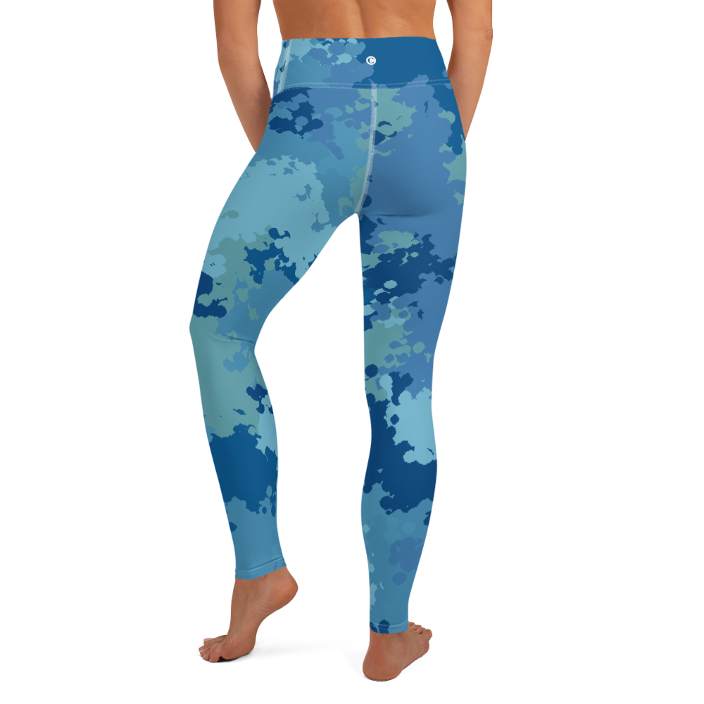 Michigan Upper Peninsula Yoga Leggings (w/ UP Outline) | Great Lakes Camo