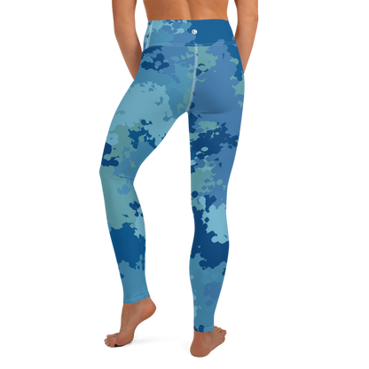 Michigan Upper Peninsula Yoga Leggings (w/ UP Outline) | Great Lakes Camo