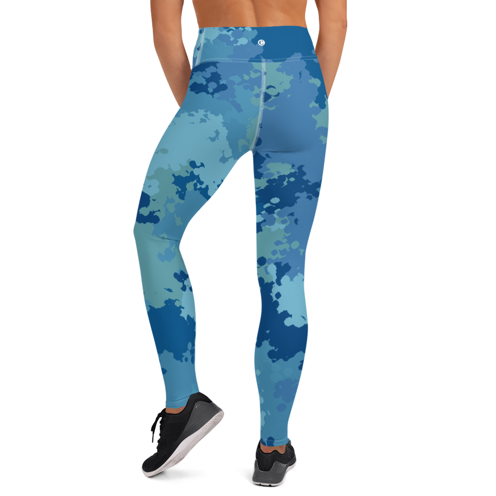 Michigan Upper Peninsula Yoga Leggings (w/ UP Outline) | Great Lakes Camo