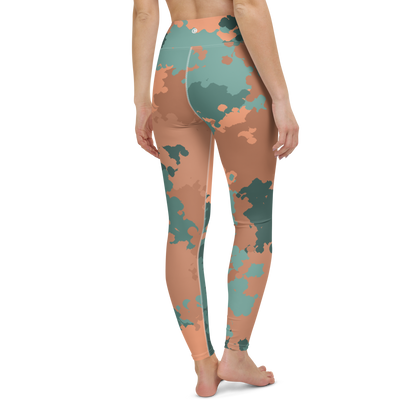 Michigan Upper Peninsula Yoga Leggings (w/ UP Outline) | Copper County Camo