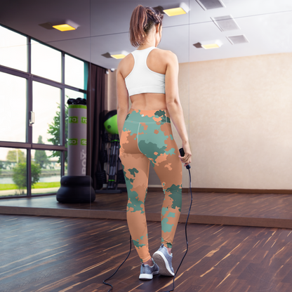 Michigan Upper Peninsula Yoga Leggings (w/ UP Outline) | Copper County Camo