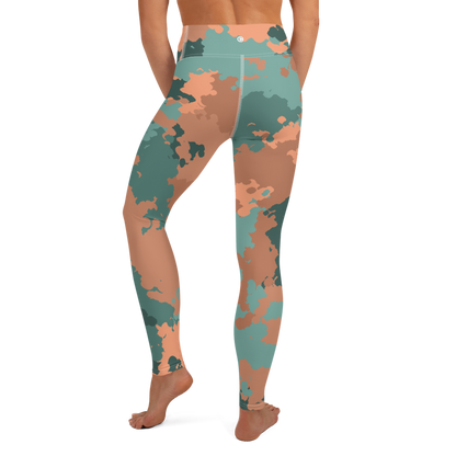 Michigan Upper Peninsula Yoga Leggings (w/ UP Outline) | Copper County Camo