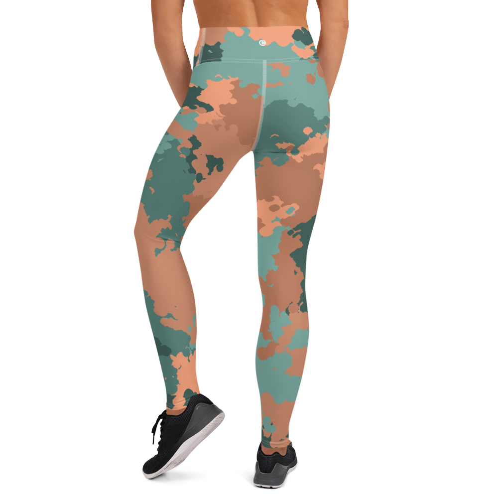 Michigan Upper Peninsula Yoga Leggings (w/ UP Outline) | Copper County Camo