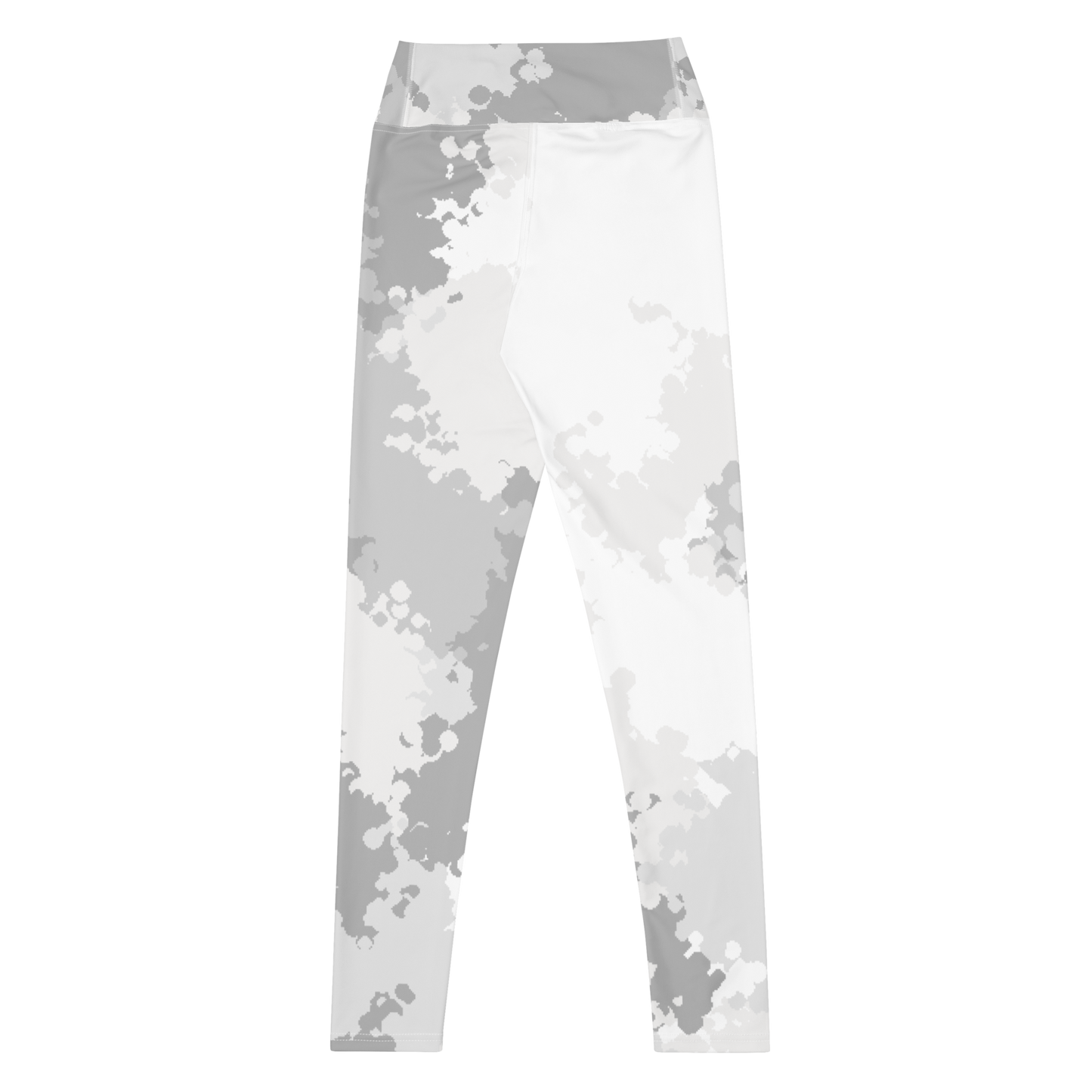 Michigan Upper Peninsula Yoga Leggings (w/ UP Outline) | Snow Camo