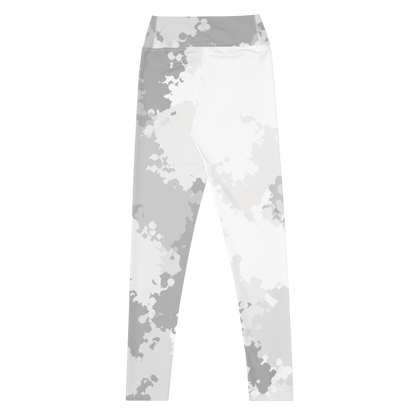 Michigan Upper Peninsula Yoga Leggings (w/ UP Outline) | Snow Camo