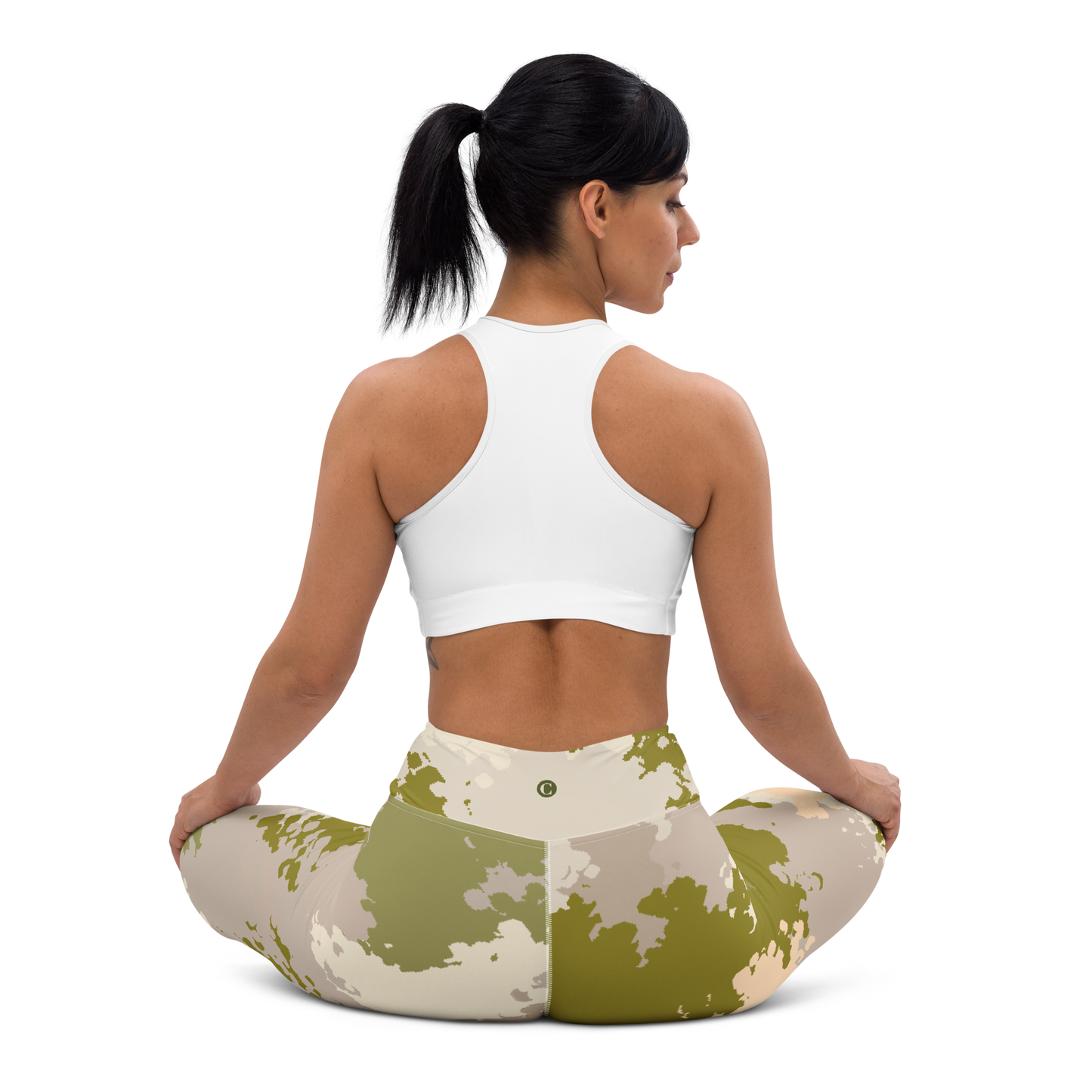 Michigan Upper Peninsula Yoga Leggings (w/ UP Outline) | Rosy Mound Camo