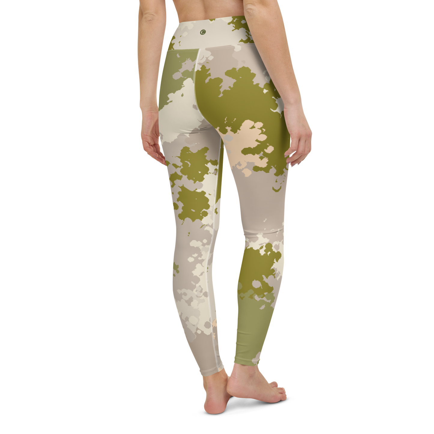 Michigan Upper Peninsula Yoga Leggings (w/ UP Outline) | Rosy Mound Camo