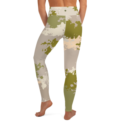 Michigan Upper Peninsula Yoga Leggings (w/ UP Outline) | Rosy Mound Camo