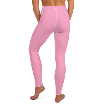 Michigan Upper Peninsula Yoga Leggings (w/ UP Outline) | '67 Caddie Pink