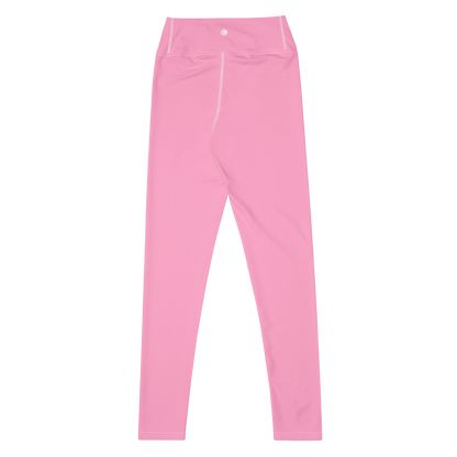 Michigan Upper Peninsula Yoga Leggings (w/ UP Outline) | '67 Caddie Pink