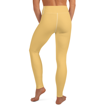 Michigan Upper Peninsula Yoga Leggings (w/ UP Outline) | Citrine