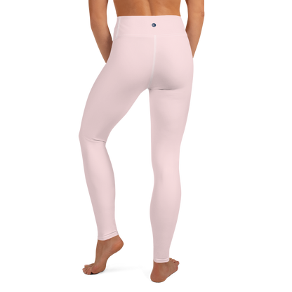 Michigan Upper Peninsula Yoga Leggings (w/ UP Outline) | Pale Pink