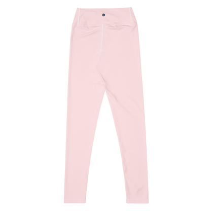 Michigan Upper Peninsula Yoga Leggings (w/ UP Outline) | Pale Pink