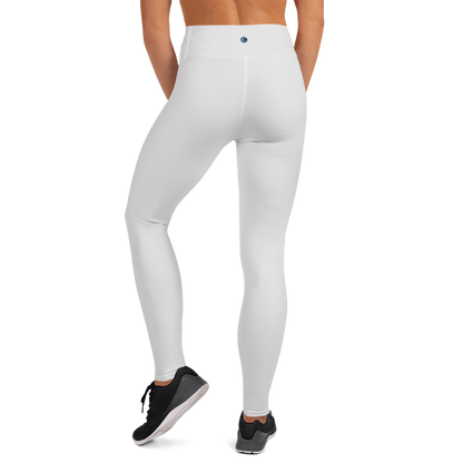 Michigan Upper Peninsula Yoga Leggings (w/ UP Outline) | Birch Bark White