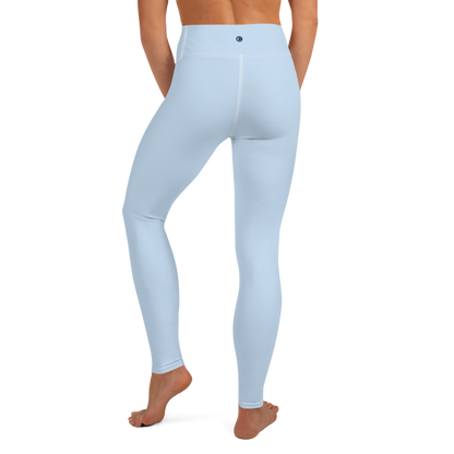 Michigan Upper Peninsula Yoga Leggings (w/ UP Outline) | Light Blue