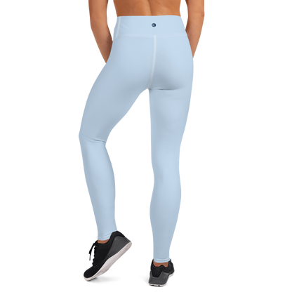 Michigan Upper Peninsula Yoga Leggings (w/ UP Outline) | Light Blue