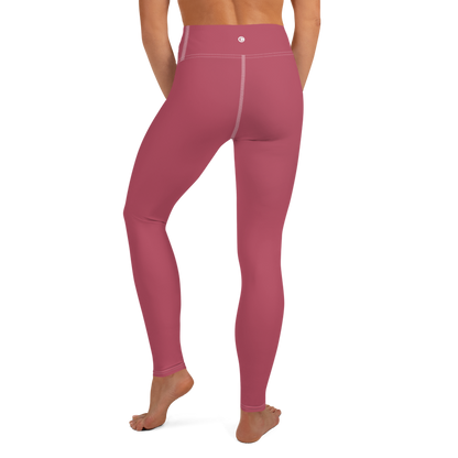 Michigan Upper Peninsula Yoga Leggings (w/ UP Outline) | Popstar Pink