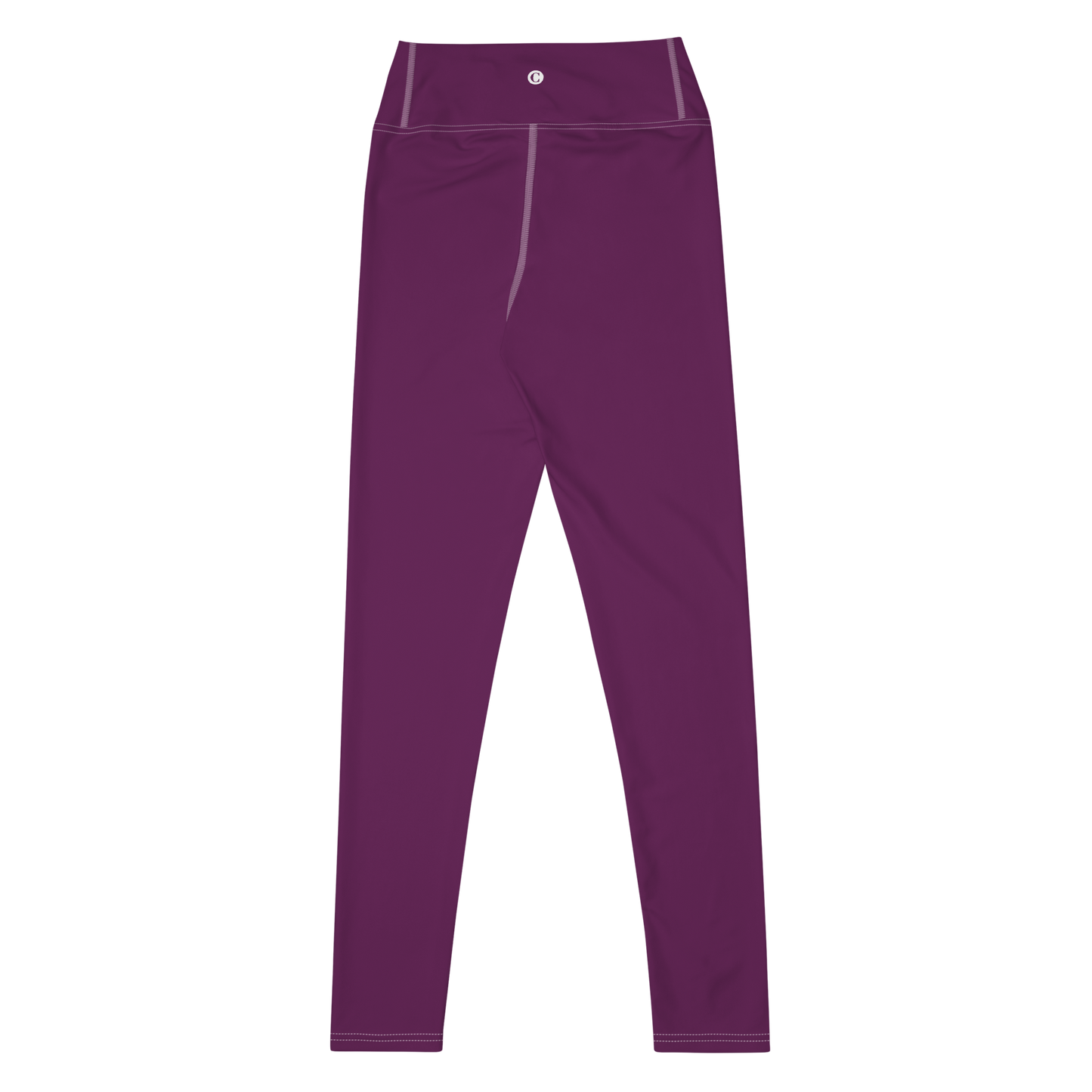 Michigan Upper Peninsula Yoga Leggings (w/ UP Outline) | Tyrian Purple