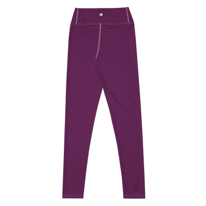 Michigan Upper Peninsula Yoga Leggings (w/ UP Outline) | Tyrian Purple