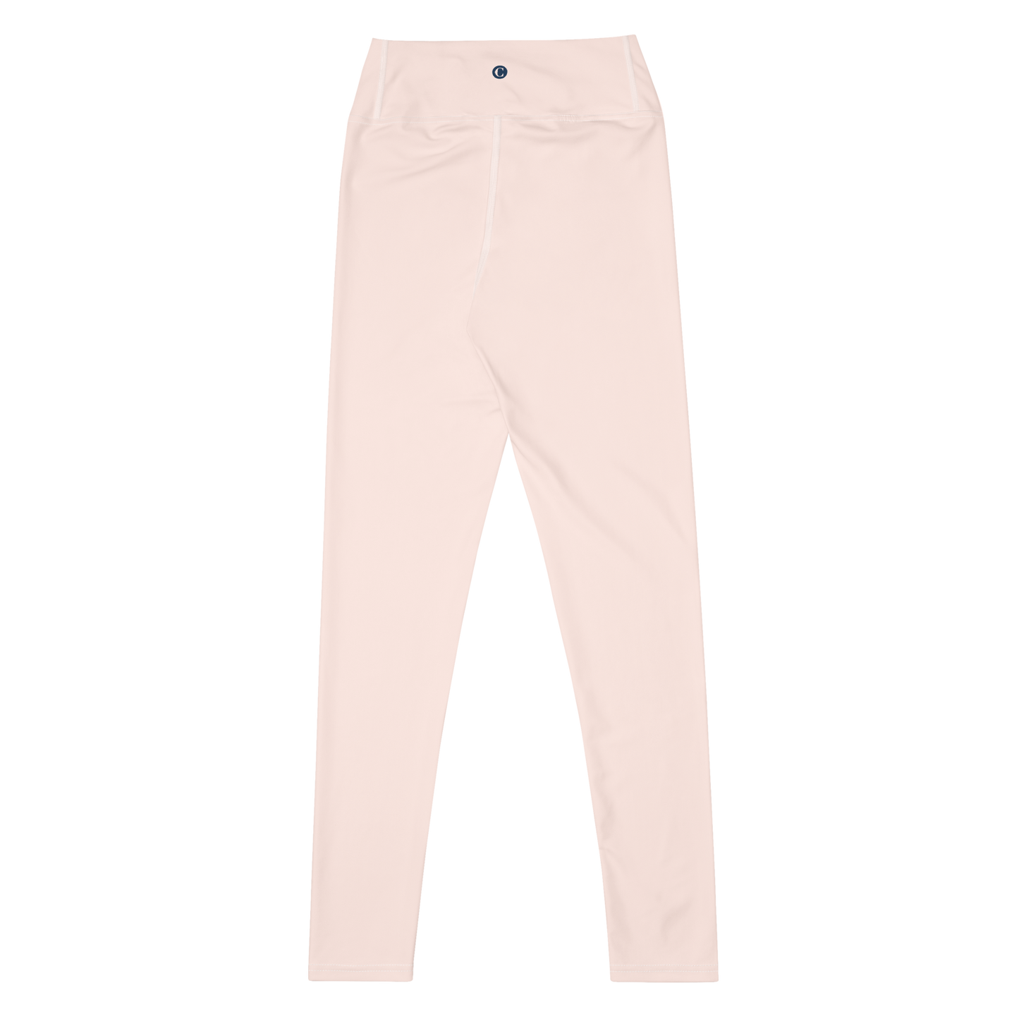 Michigan Upper Peninsula Yoga Leggings (w/ UP Outline) | Champagne Pink