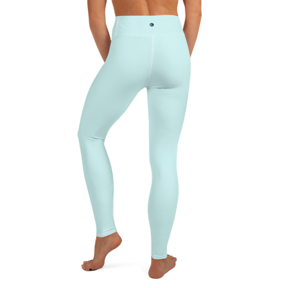 Michigan Upper Peninsula Yoga Leggings (w/ UP Outline) | Cyan